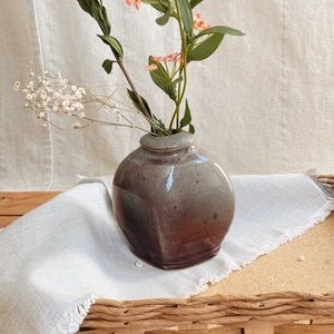 Vintage Y2K Ombré Glazed Flower Vase